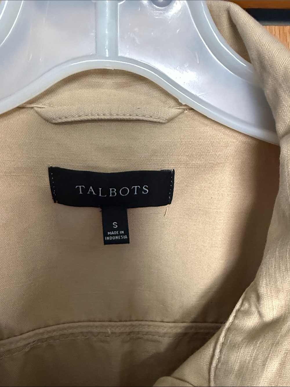 Talbots Small Light Beige Utility Jacket - Picture 2 of 6